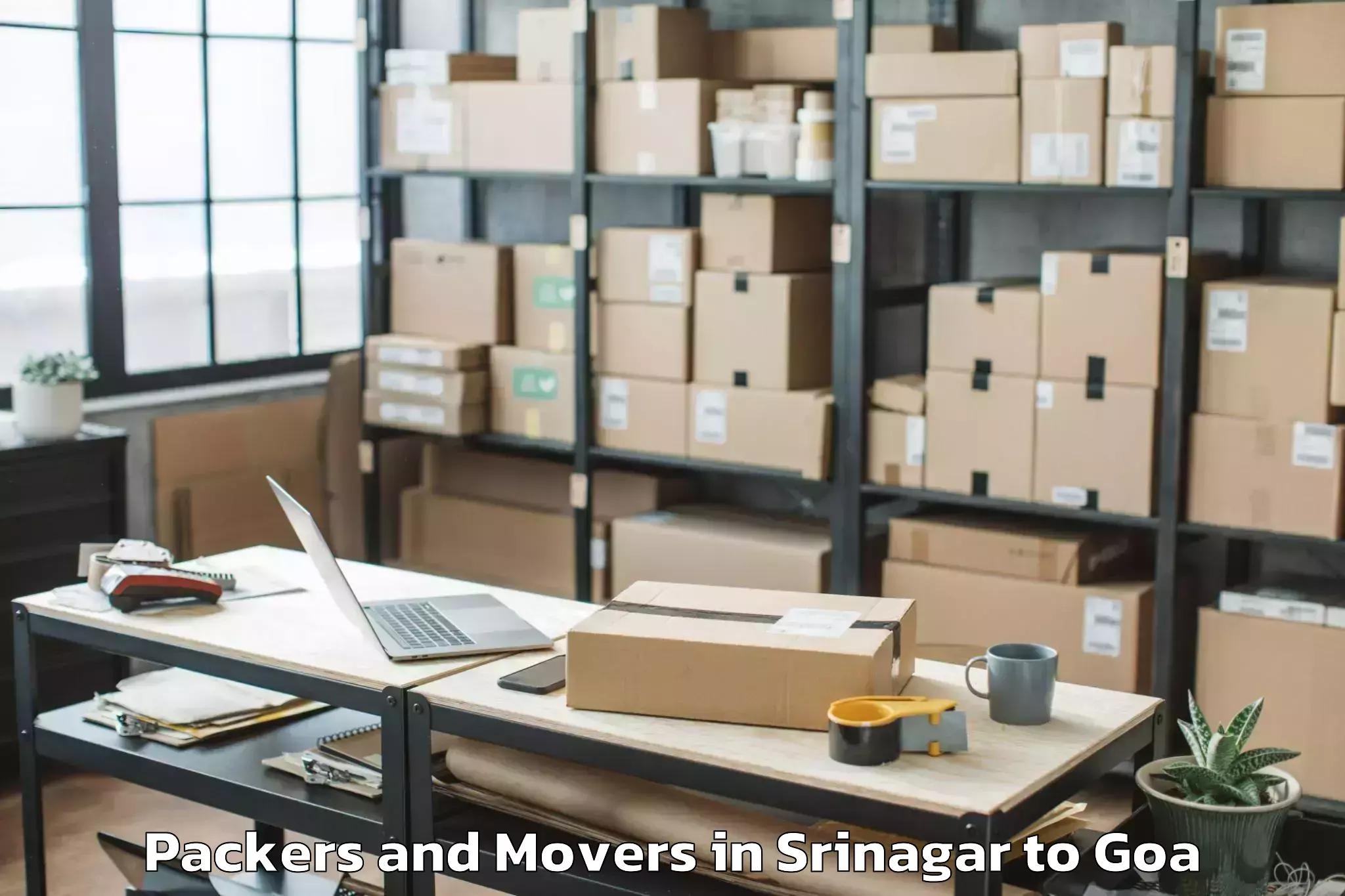 Affordable Srinagar to Guirim Packers And Movers